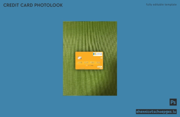 Laos China Bank Visa Debitkarte Fotoansicht Beispielvorschau
